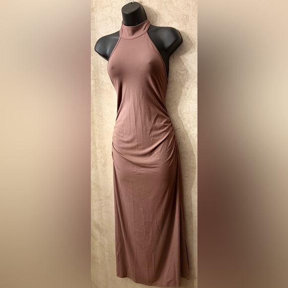 See You Monday Halter Dress(Pit to pit 17” Length 50.5”) - Picture 1 of 4